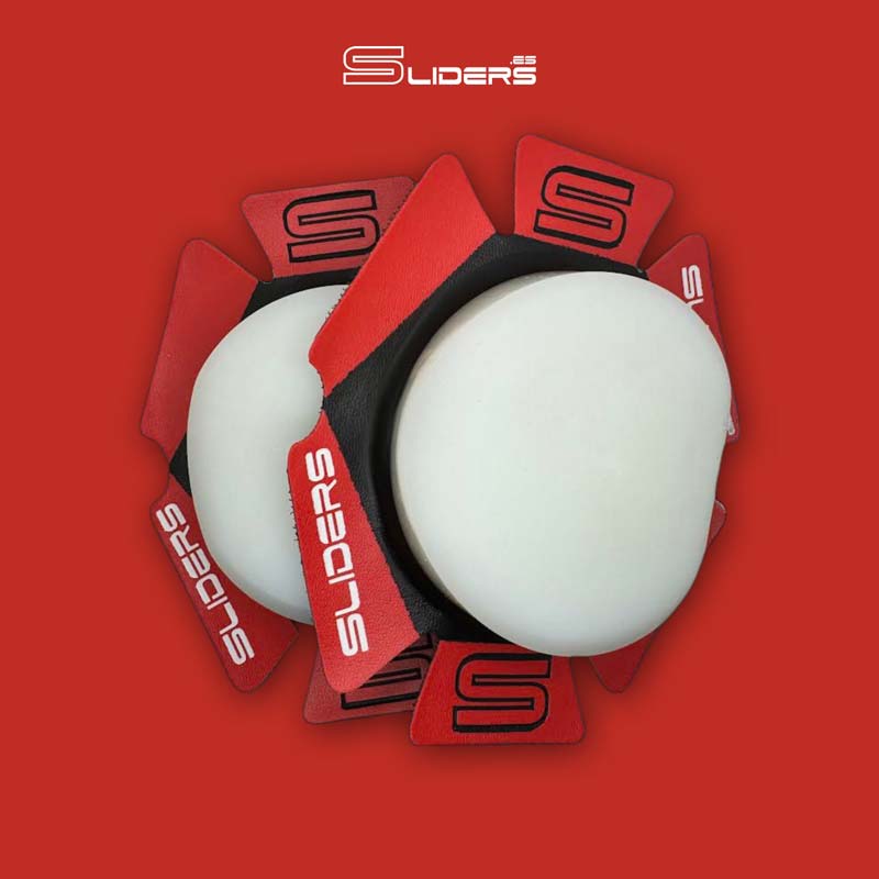 deslizaderas para moto sliders colores rojo y blanco